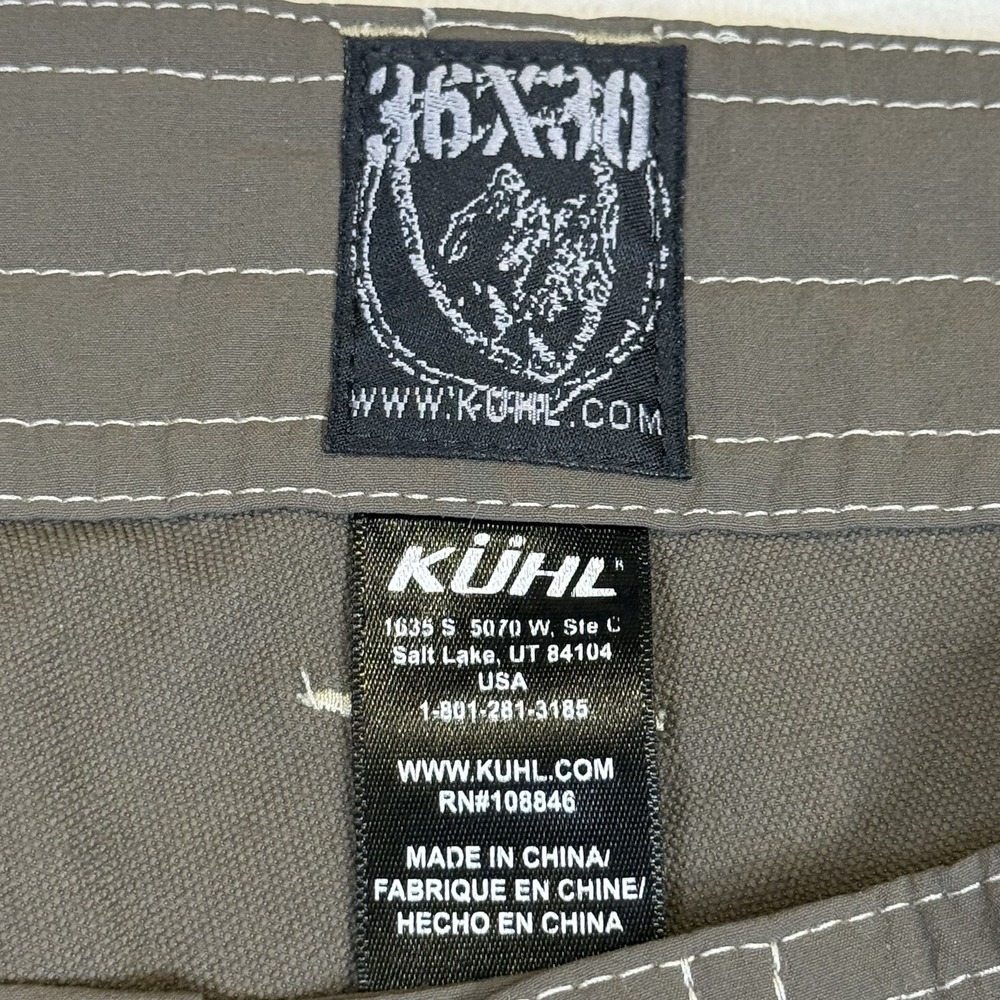 Kuhl Mens 36x30 Outdoor Hiking Pants Gray Technical Utility Work Trail - Picture 5 of 8